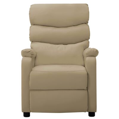 vidaXL kávészínű műbőr dönthető elektromos fotel