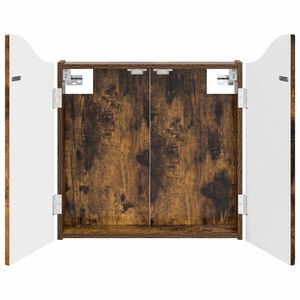 vidaXL Darts szekr&eacute;ny F&uuml;st&ouml;s T&ouml;lgy 56 x 12 x 63 cm Szerelt Fa
