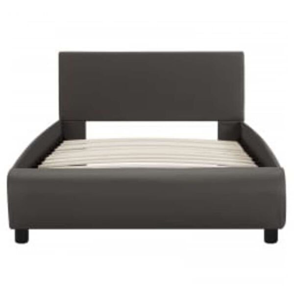 vidaXL sz&uuml;rke LED-es műbőr &aacute;gykeret 90 x 200 cm