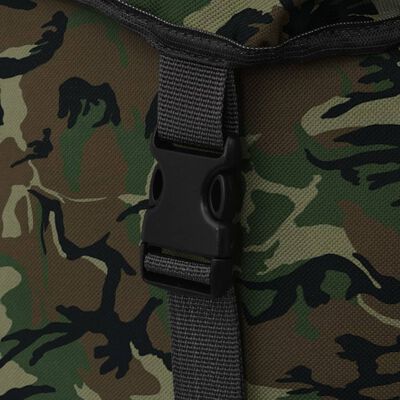 vidaXL katona stílusú hátizsák 65 L kamuflázs mintás