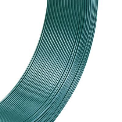 vidaXL zöldesfekete acél kerítésösszekötő drót 250 m 0,9/1,4 mm