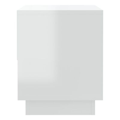 vidaXL 2 db magasfényű fehér forgácslap éjjeliszekrény 45 x 34 x 44 cm