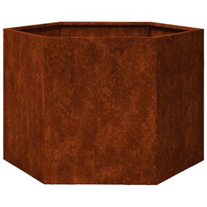 vidaXL rozsda sz&iacute;nű corten ac&eacute;l n&ouml;v&eacute;nytart&oacute; 60 x 60 x 45 cm