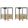 vidaXL &Eacute;jjeliszekr&eacute;ny 2 db Sonoma t&ouml;lgy 42 x 41 x 56 cm Szerelt Fa