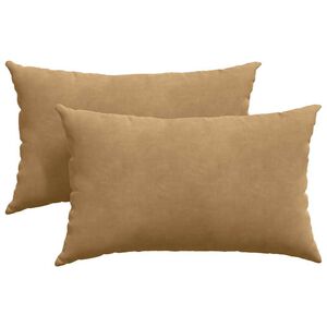 vidaXL Kanap&eacute; p&aacute;rn&aacute;k 2 pcs Barna 50 x 30 cm B&aacute;rsonyos sz&ouml;vet