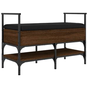 vidaXL barna t&ouml;lgy sz&iacute;nű szerelt fa cipőt&aacute;rol&oacute; pad 85,5 x 42 x 57,5 cm