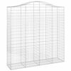 vidaXL 8 db &iacute;ves horganyzott vas gabion kos&aacute;r 200x50x200/220 cm