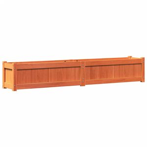 vidaXL viaszbarna t&ouml;m&ouml;r fenyőfa kerti vir&aacute;gl&aacute;da 180 x 31 x 31 cm