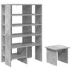 vidaXL Cipőszekr&eacute;ny 2 db 62 x 35 x 100 cm Szerelt Fa Betonsz&uuml;rke