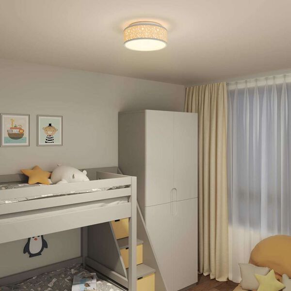 vidaXL Mennyezeti l&aacute;mpa f&eacute;nysz&oacute;r&oacute;kkal Sz&uuml;rke 30 x 30 x 13,5 cm sz&ouml;vet