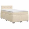 vidaXL Boxspring &aacute;gy matraccal Kr&eacute;msz&iacute;nű 120 x 200 cm Sz&ouml;vet