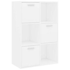 vidaXL feh&eacute;r szerelt fa t&aacute;rol&oacute;szekr&eacute;ny 60 x 29,5 x 90 cm