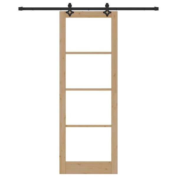 vidaXL Cs&uacute;sz&oacute; ajt&oacute; ORKDAL Term&eacute;szetes &eacute;s fekete 83 x 232 cm