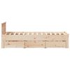 vidaXL tömör fenyőfa ágy matrac nélkül fejtámlával 90 x 200 cm