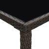 vidaXL 7 r&eacute;szes barna polyrattan kerti b&aacute;rszett