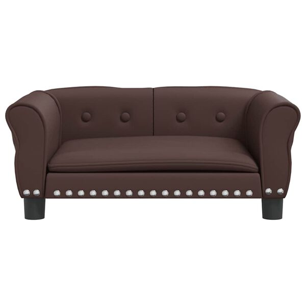 vidaXL barna műbőr kutyaágy 70 x 45 x 30 cm