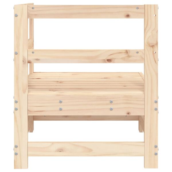 vidaXL tömör fenyőfa kerti sarokkanapé