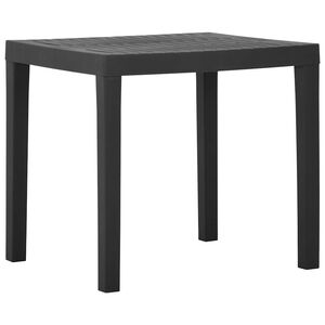 vidaXL sz&uuml;rke műanyag kerti asztal 79 x 65 x 72 cm