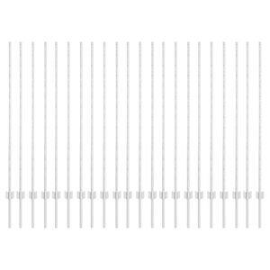 vidaXL Be&aacute;gyazott ker&iacute;t&eacute;soszlop 22 db Ez&uuml;st 180 cm Porsz&oacute;rt ac&eacute;l