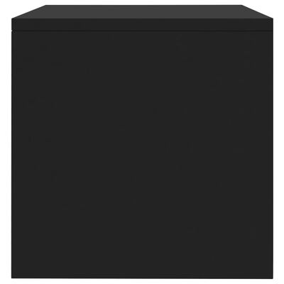 vidaXL fekete forgácslap éjjeliszekrény 40 x 30 x 30 cm
