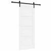 vidaXL Cs&uacute;sz&oacute; ajt&oacute; Feh&eacute;r 83 x 202 cm T&ouml;m&ouml;r Fenyőfa