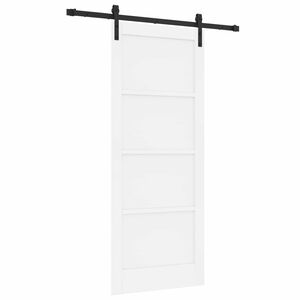 vidaXL Cs&uacute;sz&oacute; ajt&oacute; Feh&eacute;r 83 x 202 cm T&ouml;m&ouml;r Fenyőfa