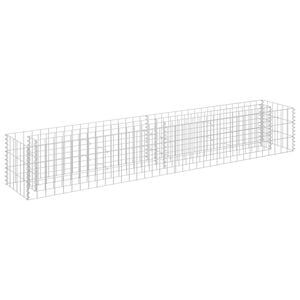 vidaXL horganyzott ac&eacute;l gabion magas&aacute;gy&aacute;s 180 x 30 x 30 cm