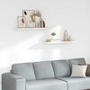 vidaXL 2 db t&ouml;lgysz&iacute;nű &eacute;s feh&eacute;r MDF lebegő fali polc 80x23,5x3,8 cm