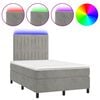 vidaXL vil&aacute;gossz&uuml;rke b&aacute;rsony rug&oacute;s &eacute;s LED-es &aacute;gy matraccal 120x190 cm