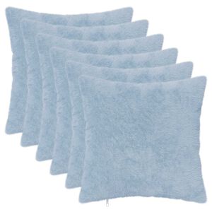 vidaXL P&aacute;rna huzat 6 db HEERLEN Vil&aacute;gosk&eacute;k 30 x 30 cm Műny&uacute;l Szőr