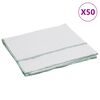 vidaXL 50 db feh&eacute;r tiszt&iacute;t&oacute; kendők z&ouml;ld cs&iacute;kokkal 50 x 60 cm