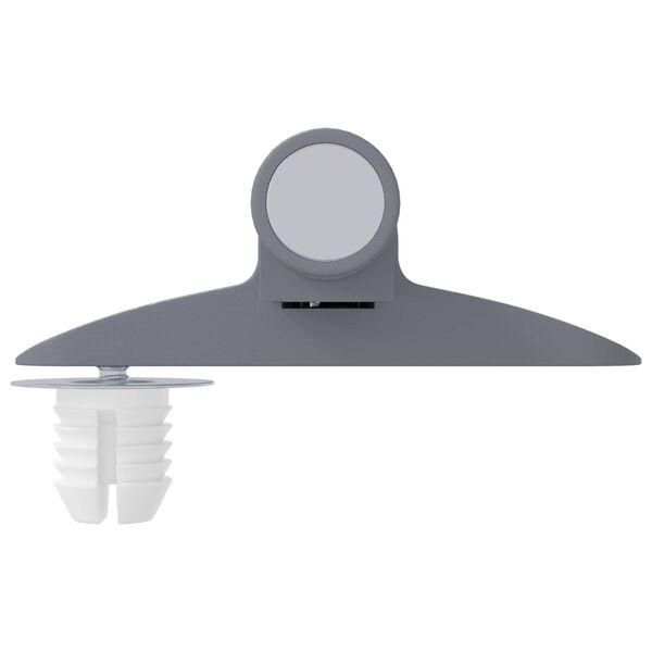 vidaXL L&aacute;gy z&aacute;r&oacute;d&aacute;s&uacute; leng&eacute;scsillap&iacute;t&oacute; 2 pcs Sz&uuml;rke 125 x 47 x 15 mm PP