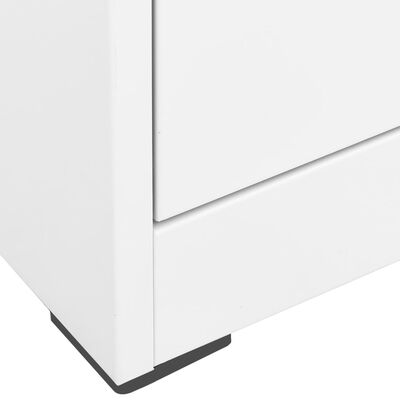 vidaXL fehér acél irattartó szekrény 90 x 46 x 164 cm