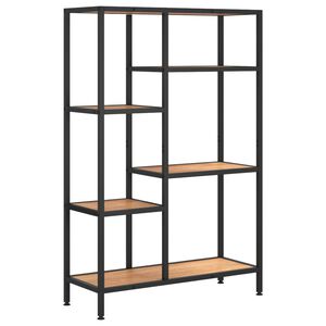 vidaXL ac&eacute;l &eacute;s szerelt fa k&ouml;nyvespolc 80 x 30 x 120 cm