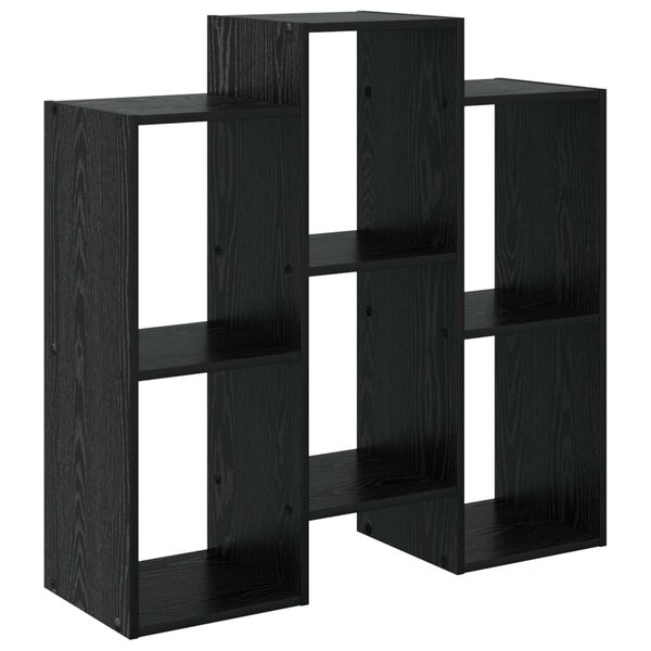 vidaXL Sz&eacute;f Fekete t&ouml;lgy 90 x 30 x 90 cm