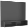 vidaXL magasf&eacute;nyű sz&uuml;rke fali szerelt fa TV-szekr&eacute;ny 102x23,5x90 cm