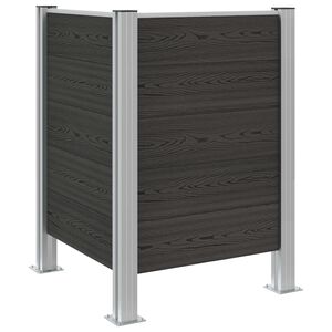 vidaXL Hullad&eacute;k Gyűjtő Ker&iacute;t&eacute;s Sz&uuml;rke 85 x 85 x 115 cm