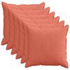 vidaXL P&aacute;rna huzat 6 db HOUTEN Piros Narancs 80 x 80 cm cord