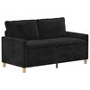 vidaXL Kanap&eacute; Fekete 156 x 81 x 87,5 cm Poli&eacute;szter