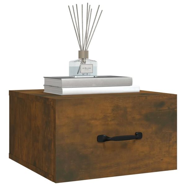 vidaXL f&uuml;st&ouml;s t&ouml;lgy sz&iacute;nű falra szerelhető &eacute;jjeliszekr&eacute;ny 35x35x20 cm