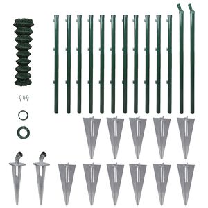 vidaXL ac&eacute;l dr&oacute;tker&iacute;t&eacute;s horgony t&uuml;sk&eacute;kkel 0,8 x 25 m