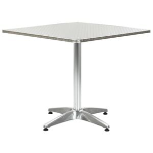vidaXL ez&uuml;stsz&iacute;nű alum&iacute;nium kerti asztal 80 x 80 x 70 cm
