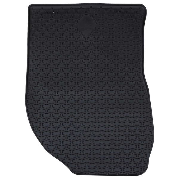 vidaXL Aut&oacute;szőnyeg 4 pcs Fekete Gumi