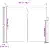 vidaXL antracitszürke behúzható oldalsó napellenző 180 x 600 cm