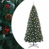 vidaXL Mű zsan&eacute;ros kar&aacute;csonyfa g&ouml;mb&ouml;kkel 400 cm 600 LED Meleg feh&eacute;r