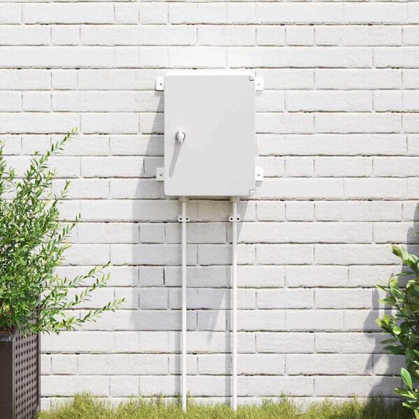 vidaXL Vez&eacute;rlőszekr&eacute;ny Sz&uuml;rke 47 x 20 x 60 cm ABS Műanyag