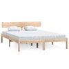 vidaXL King Size t&ouml;m&ouml;r fenyőfa &aacute;gykeret 150 x 200 cm