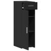 vidaXL fekete szerelt fa t&aacute;lal&oacute;szekr&eacute;ny 30 x 42,5 x 93 cm