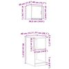 vidaXL 2 db f&uuml;st&ouml;s t&ouml;lgy sz&iacute;nű szerelt fa gar&aacute;zs szekr&eacute;nyek