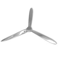 vidaXL Falra rögzíthető propeller dekoráció alumínium ezüst 70 cm